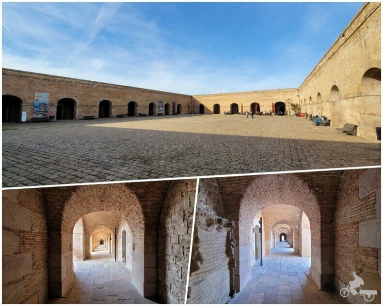 patio de armas del castell de Montjuïc