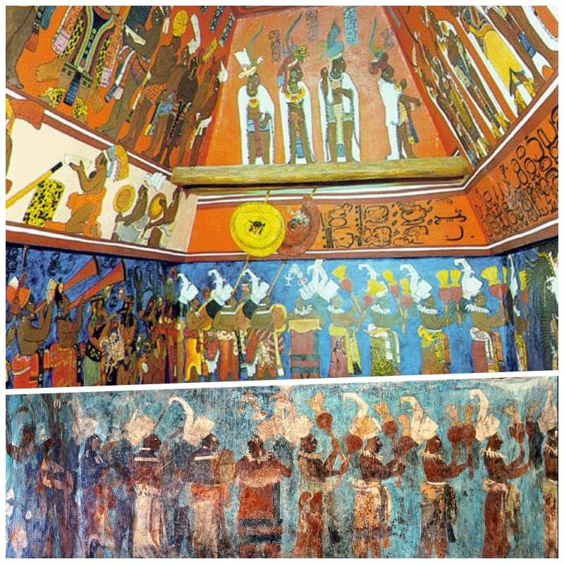 pinturas bonampak - tour a yaxchilán y Bonampak
