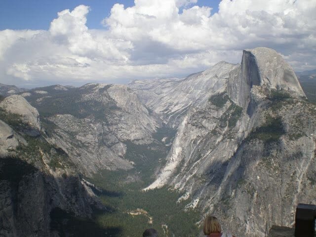 vistas Glacier Point road - Qué visitar en Yosemite en un día