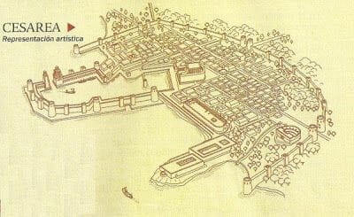 mapa antigua Cesarea