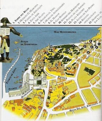 mapa de Jaffa