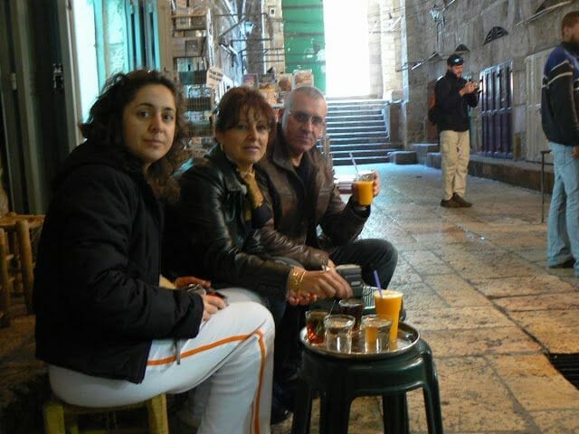 zumo de naranja en Jerusalén