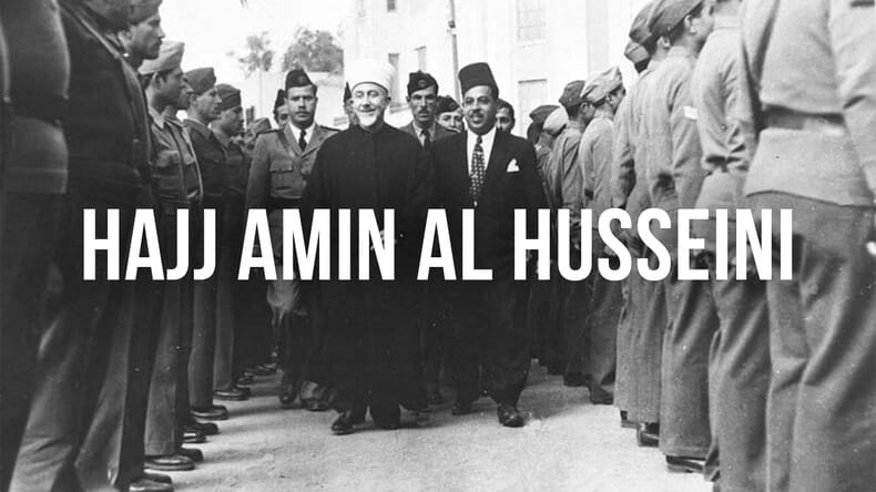 Hajj Amin al Husseini y tropas alemanas musulmanes