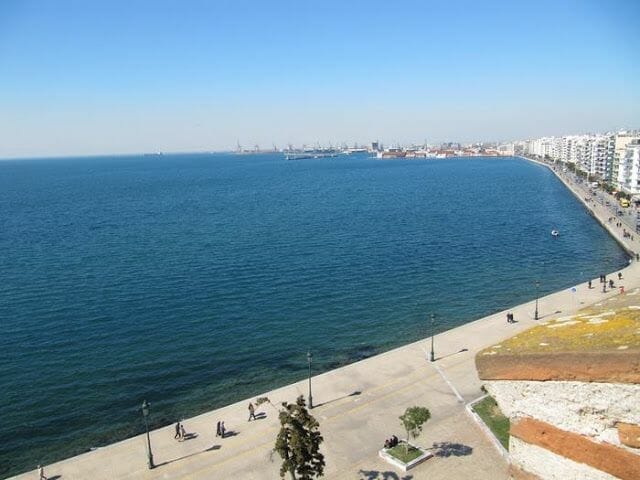 vistas desde la Torre Blanca de Salonica