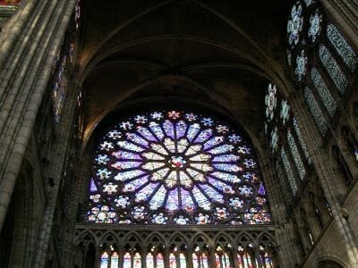 rosetón catedral de Saint Denis