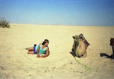 haciendo el camello en Túnez