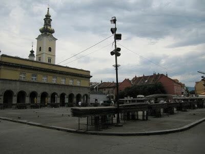 el mercado Dolac de Zagreb