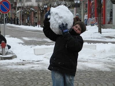 nieve en el viaje a Bulgaria