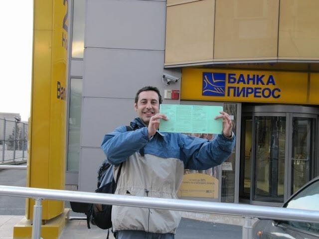 carta verde para el viaje a Bulgaria en una semana