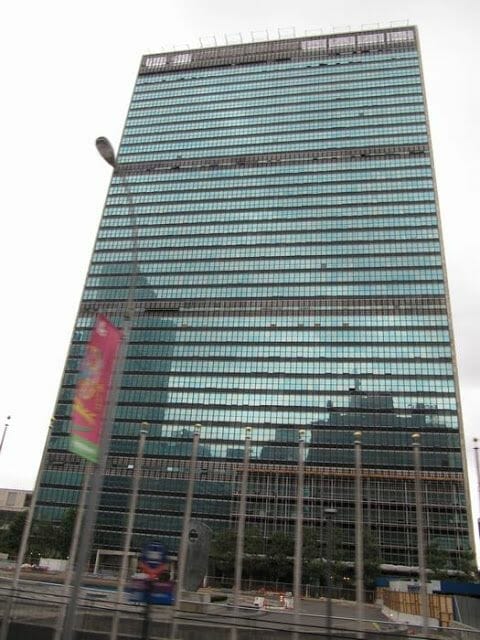 edificio ONU en la calle 42 de Nueva York