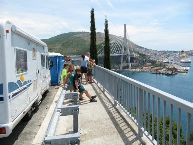 puente nuevo de Dubrovnik, area de carretera de Dubrovnik