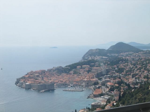 Dubrovnik desde el sur, murallas de Dubrovnik