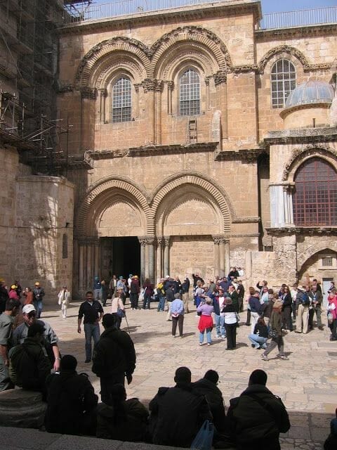 Fachada del Santo Sepulcro de Jerusalén