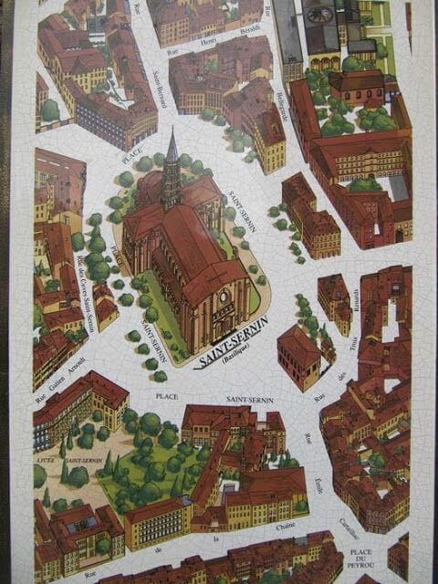 plano san Sernin de Toulouse