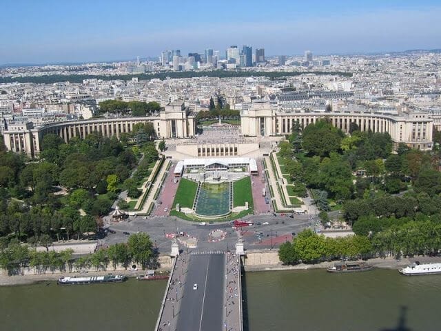 Sena, trocadero, vistas de paris