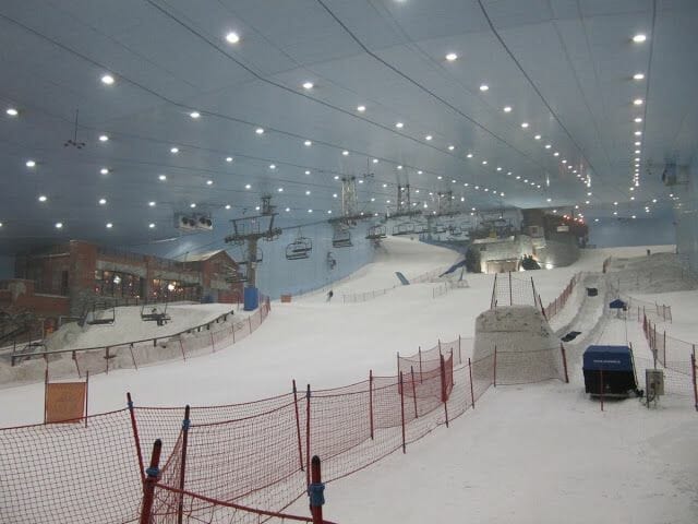 pistas indoor, dubai ski, esquiar en dubai