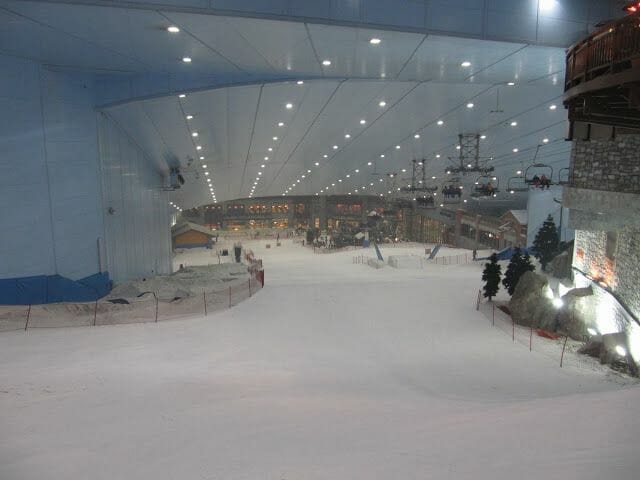 pistas esqui indoor, dubai ski, esquiar en dubai
