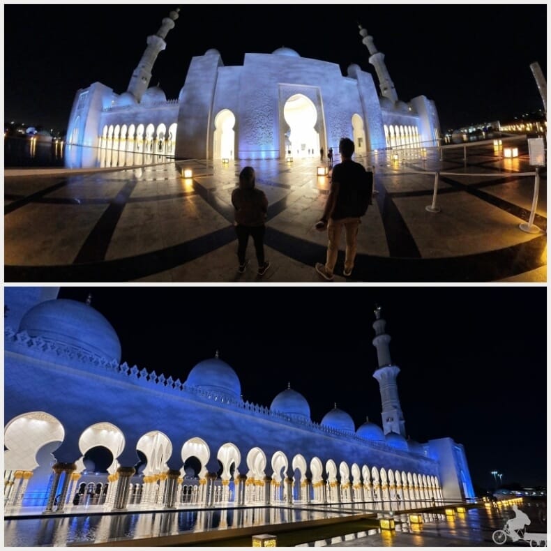 mezquita Sheikh Zayed de noche