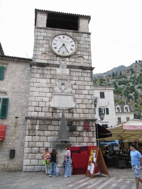  torre del Reloj de Kotor
