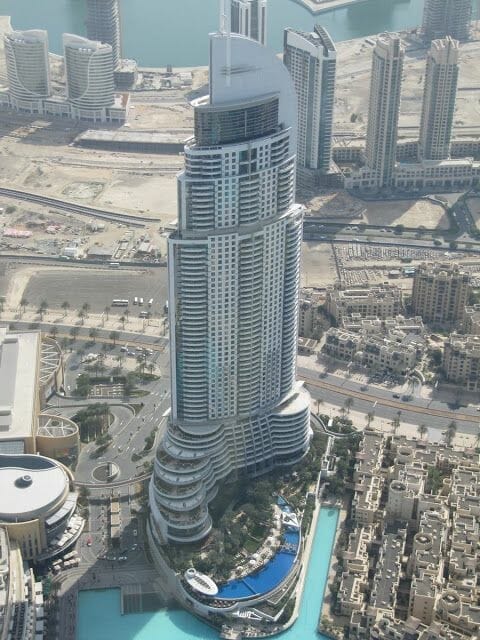 Hotel Address Downtown Burj Khalifa desde el Burj Khalifa