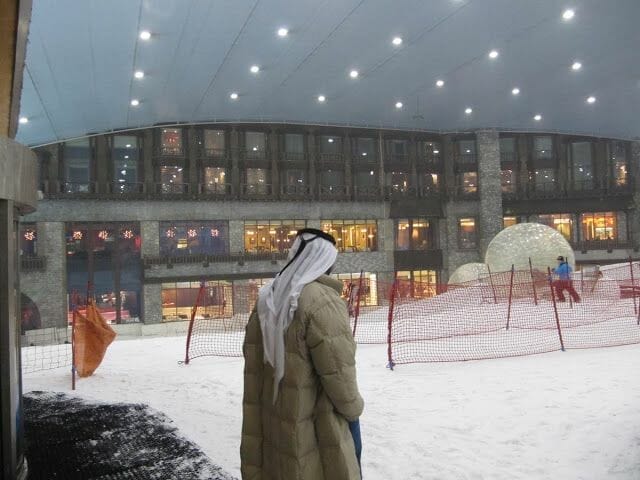 Dubai ski, pista indoor, pista esqui artificial