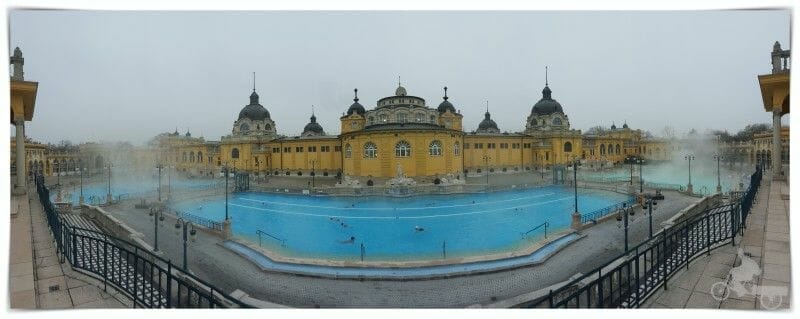 balneario szechenyi - piscinas exteriores
