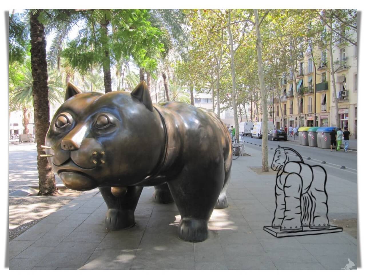 escultura botero en Barcelona