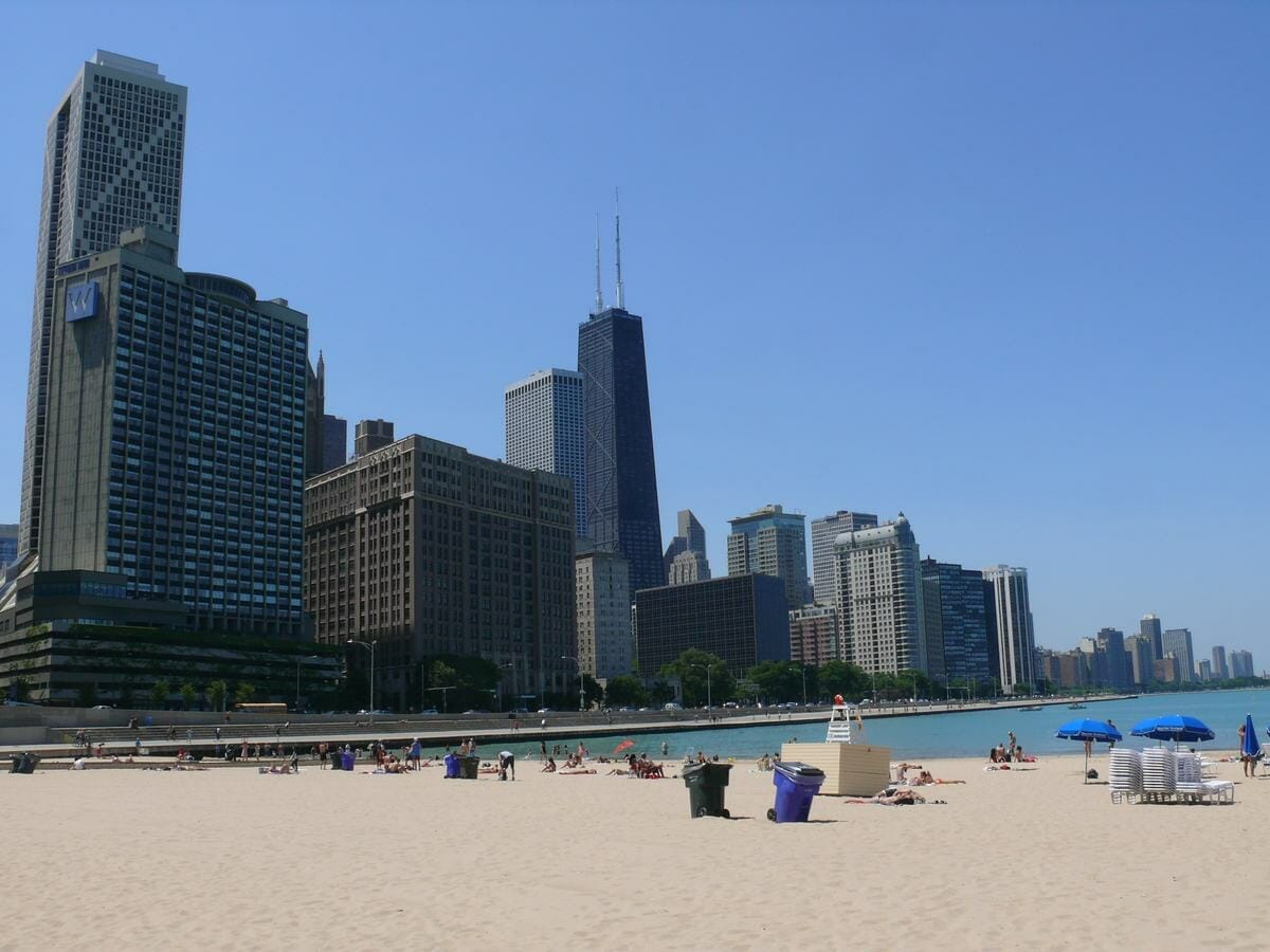 Chicago Beaches Lakefront view