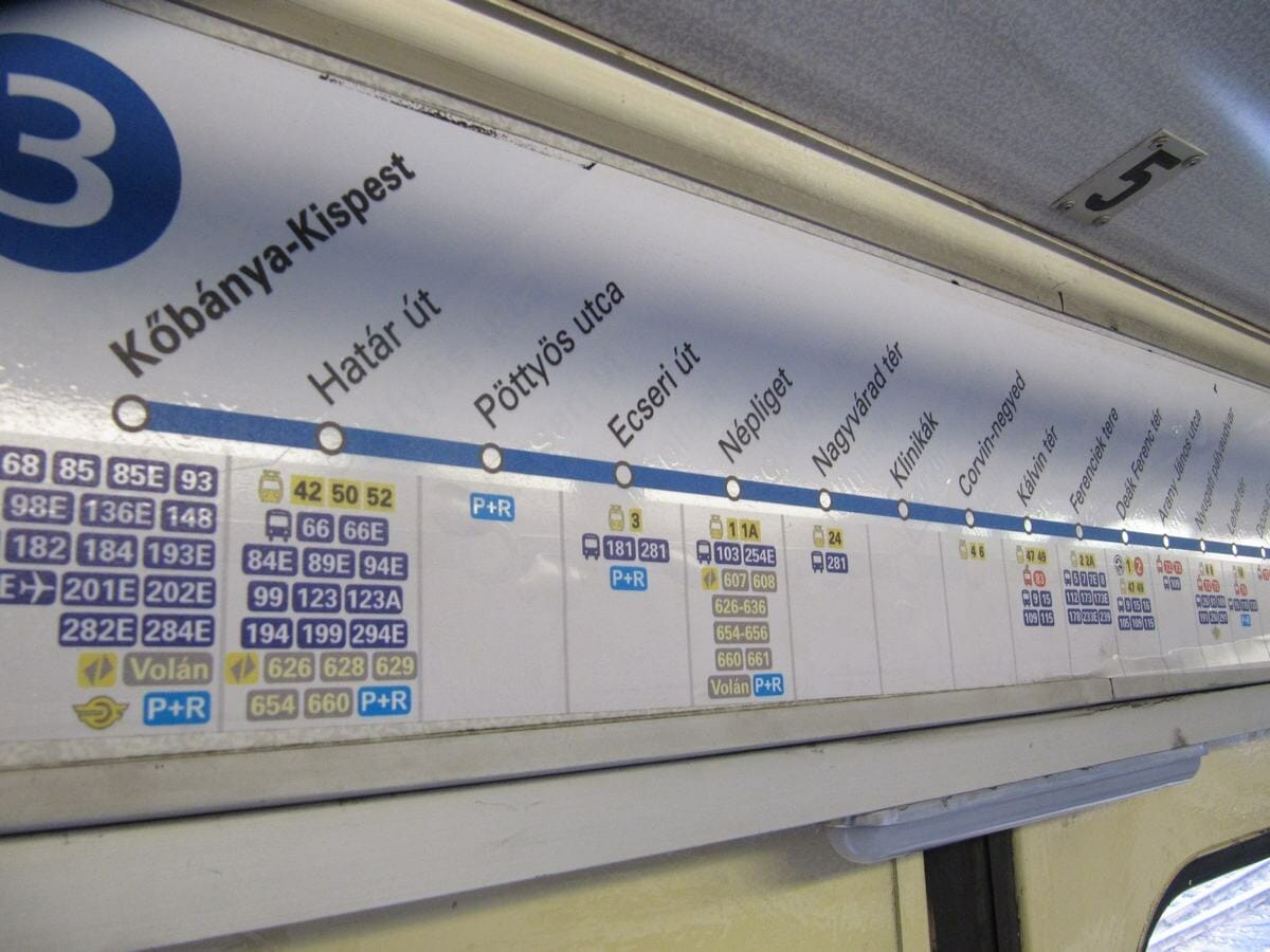 linea metro azul budapest