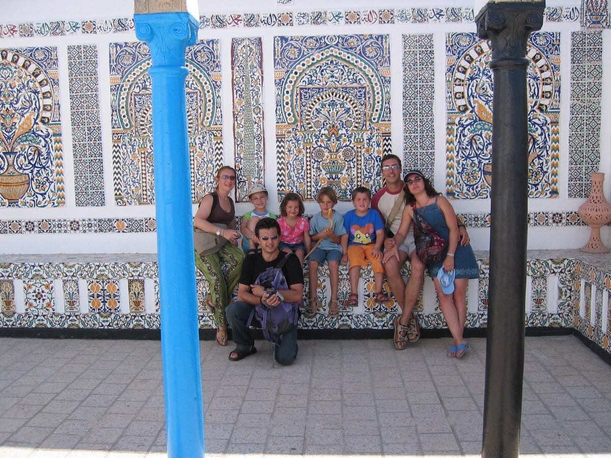 Cruceros con niños, foto familiar Túnez