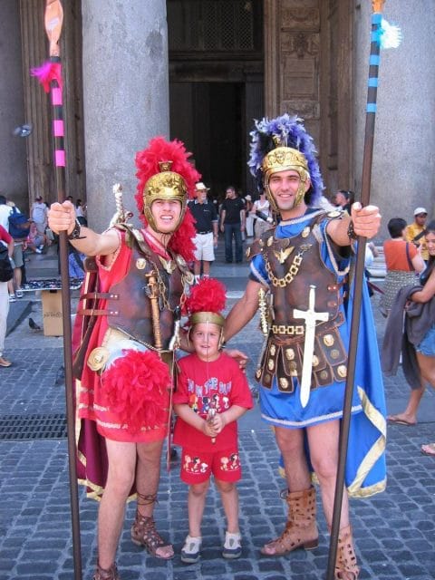 crucero con niños en Roma