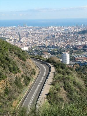 carretera bp 1417, carretera de la arrabassada, carretera barcelona a Sant Cugat