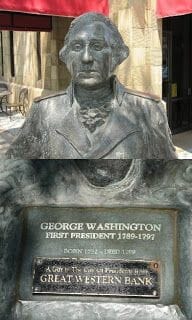estatua George Washington en Rapid City