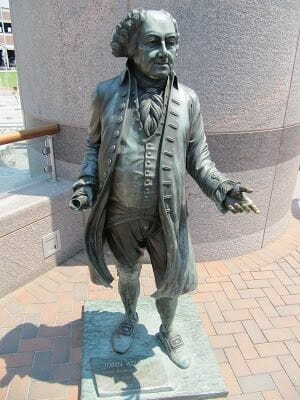 John Adams statue, estatua de John Adams