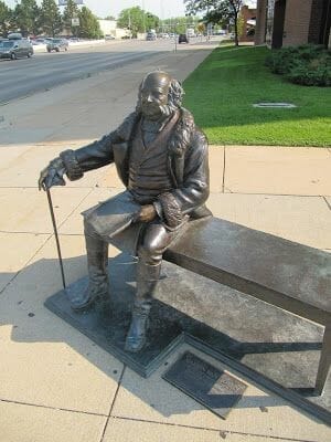 Martin Van Buren statue, estatua de Martin Van Buren
