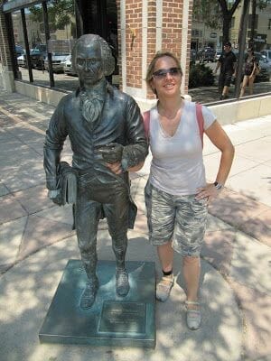 James Madison statue, estatua de James Madison 