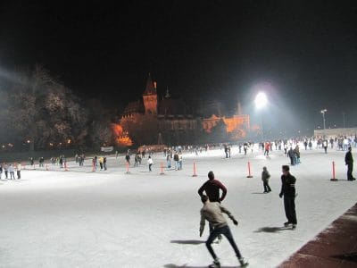 patinar sobre hielo en Budapest