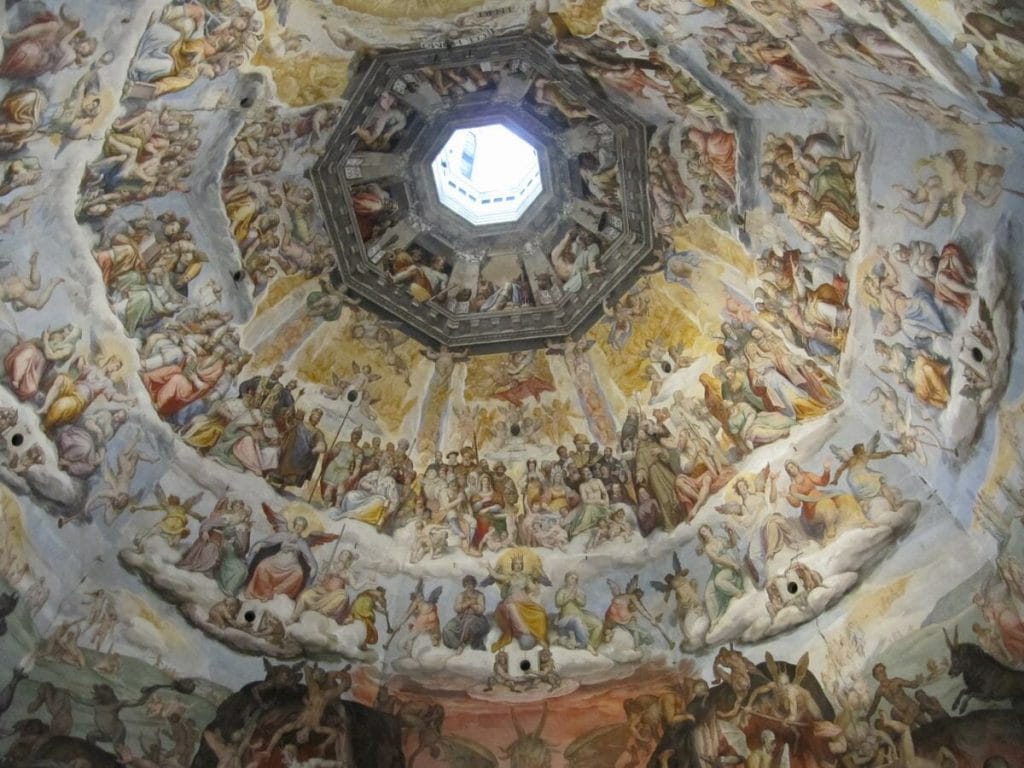 pinturas interior de la cúpula de Brunelleschi