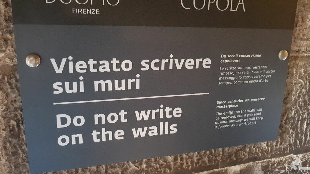 prohibido-escribir muros cupula florencia