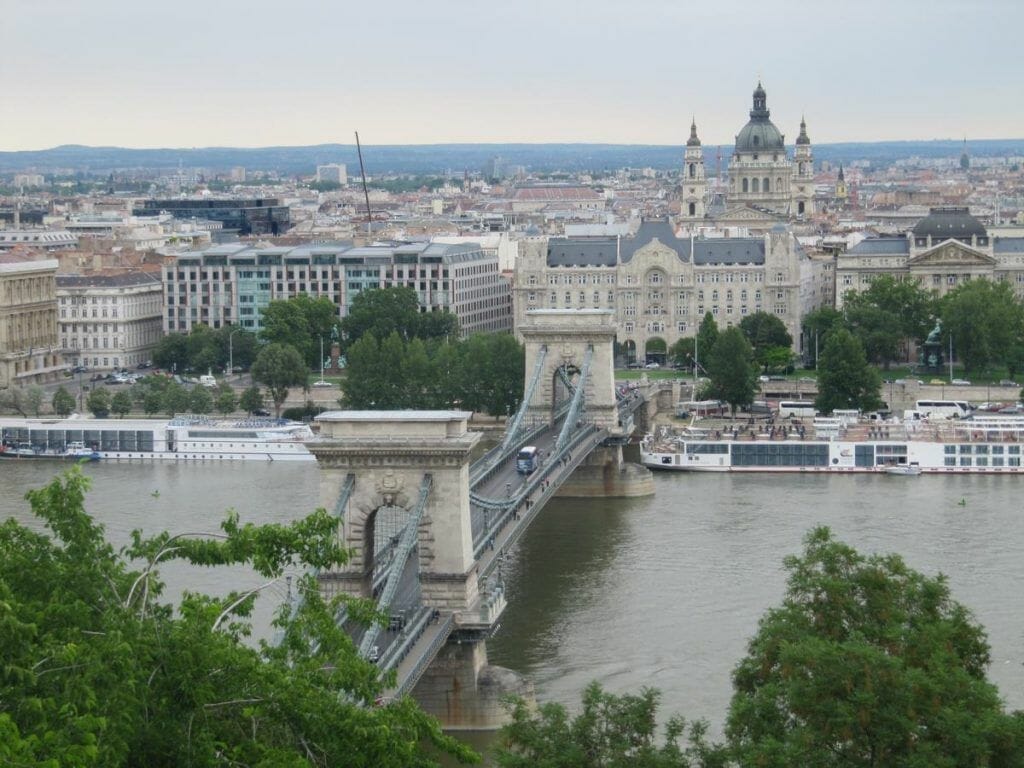 vistas desde el castillo a 170m desde el nivel del Danubio