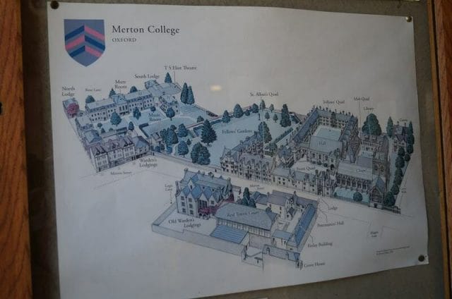 Merton College, planos de colleges, oxford