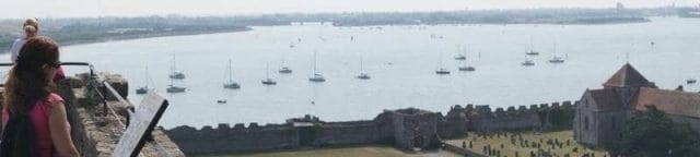 Castillo de Porchester, castillos de Portsmouth, castillos medievales ingleses, fortalezas romanas inglesas