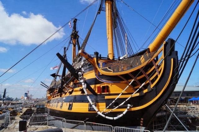 HMS Victory, barcos en Portsmouth, Portsmouth Historic Dockyard, puerto de Portsmouth, barcos museo, barcos del siglo XIX, barcos ingleses, batalla de Trafalgar, barco de Nelson