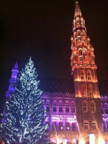 Navidad en Bruselas grand place