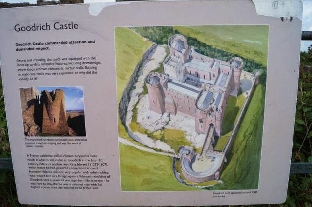 castillo de Goodrich plano