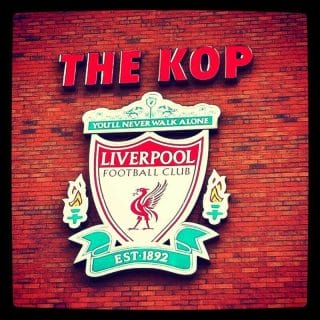 estadio del Liverpool, Anfield. the kop