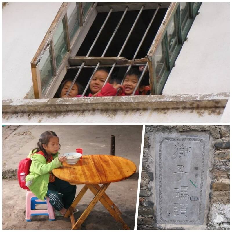niños del pueblo de daxu en china
