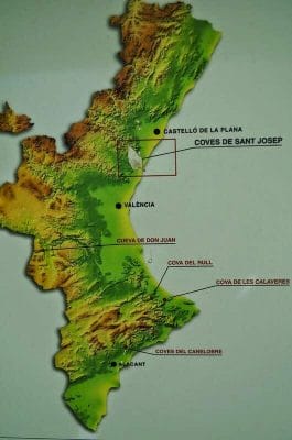 mapa coves de Sant Josep