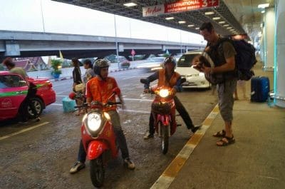 taxi moto en Bangkok tailandia