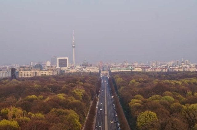 vista desde la columna de la Victoria de Berlín